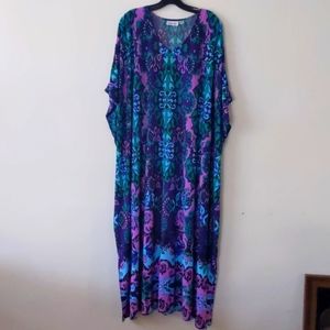 Vibrant vintage psychedelic caftan